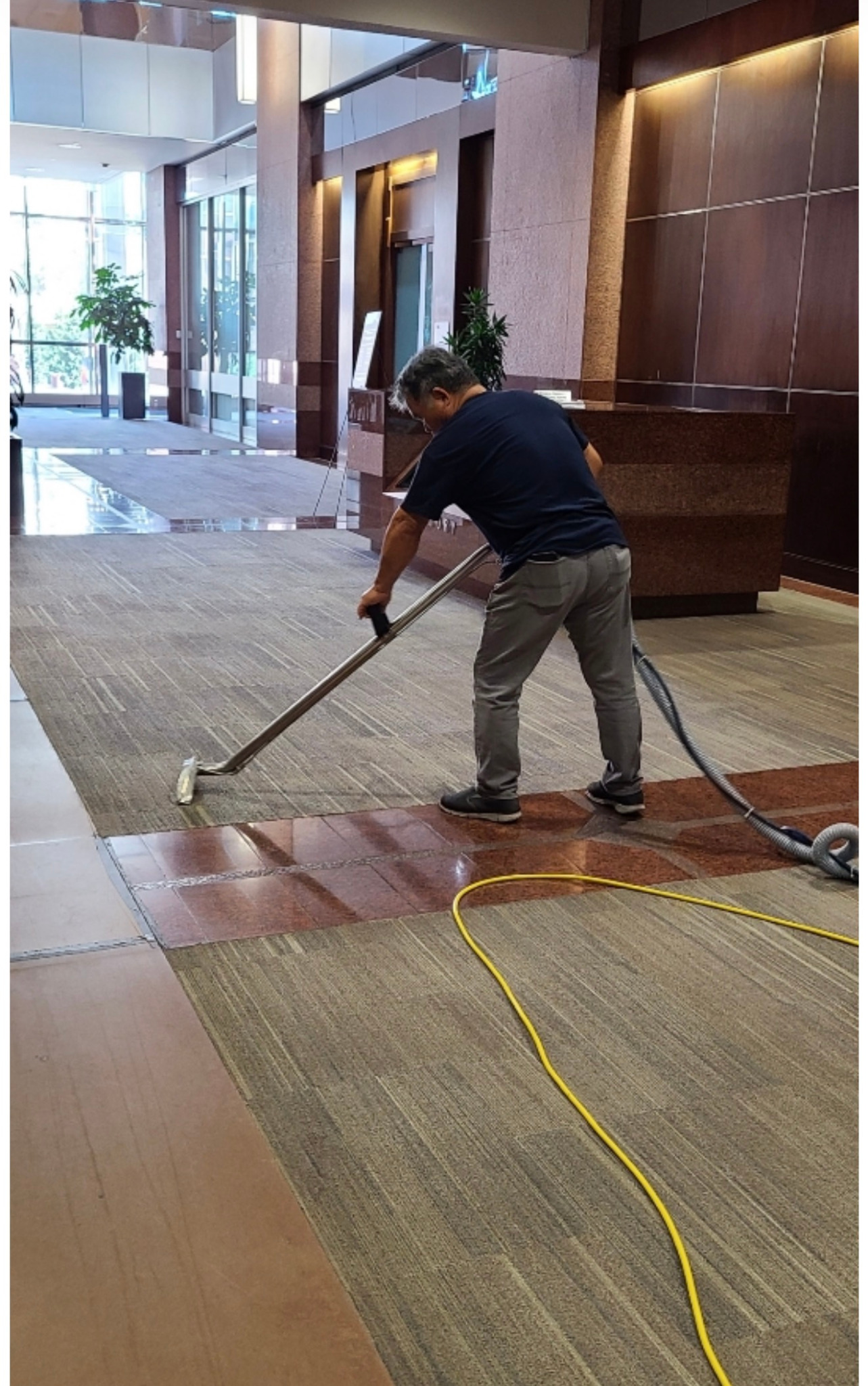 GFM Building Services team and commercial cleaning work