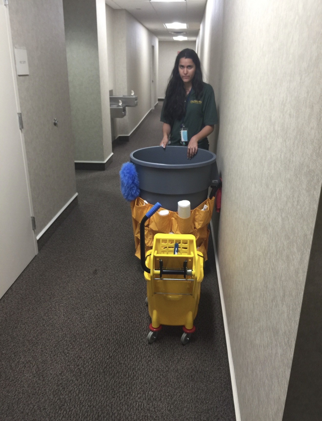 GFM Building Services team and commercial cleaning work