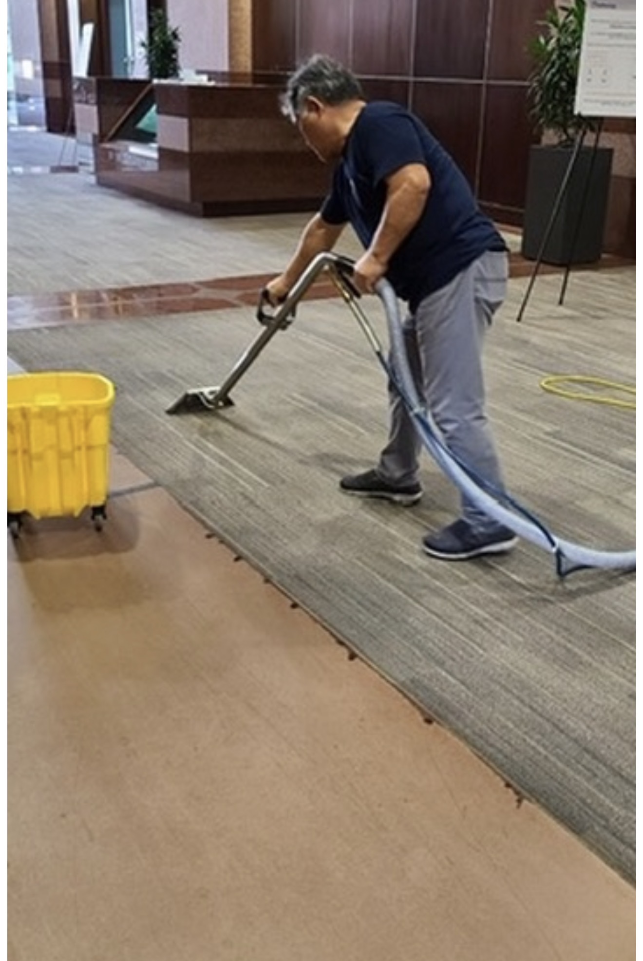 GFM Building Services team and commercial cleaning work